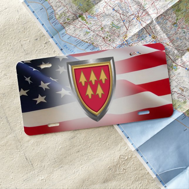 32nd Air Defense Command Custom  License Plate (In Situ)