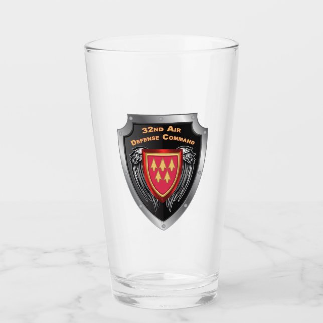 32nd Air Defense Command Customized Shield Glass (Front)