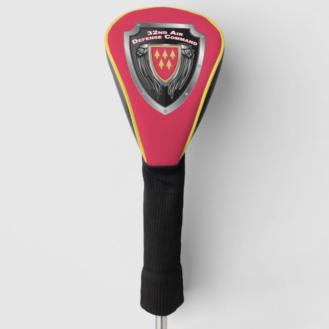 32nd Air Defense Command Shield Golf Head Cover (Front)