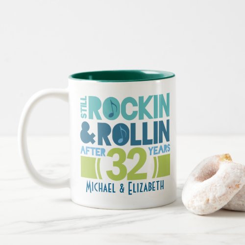 32nd Anniversary Personalized Mug Gift