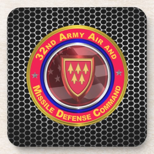 32nd Army Air and Missile Defense Command Beverage Coaster