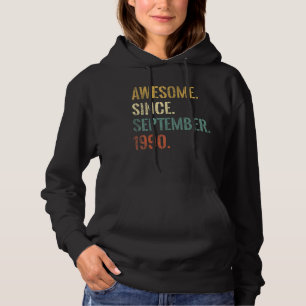 32nd Birthday 32 Year Old Awesome Since September Hoodie
