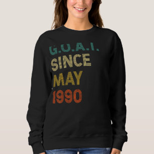 32nd Birthday 32 Years Old Goat Since May 1990 Sweatshirt