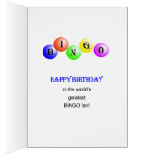 32nd Birthday Bingo card (Inside (Right))