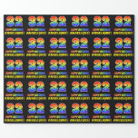 [ Thumbnail: 32nd Birthday: Bold, Fun, Simple, Rainbow 32 Wrapping Paper ]