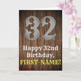 32nd Birthday: Country Western Inspired Look, Name Card