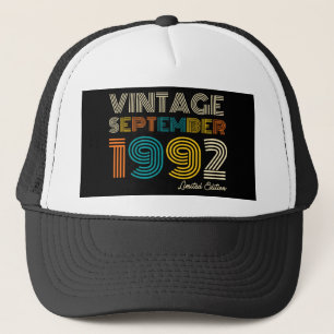 32nd Birthday Vintage September 1992 Limited Edtn. Trucker Hat