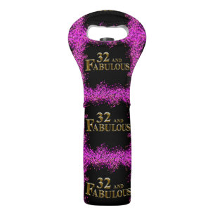 32nd Birthday Wine Bag