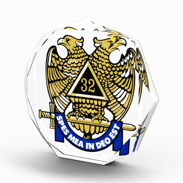 32nd DEGREE MASONS ACRYLIC AWARD (Right)