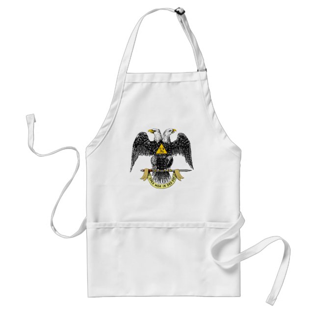 32nd Degree Scottish Rite Black Eagle Adult Apron (Front)