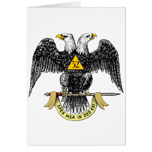 32nd Degree Scottish Rite Black Eagle Cards (Front)