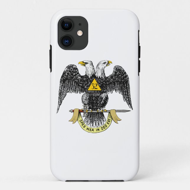 32nd Degree Scottish Rite Black Eagle Case-Mate iPhone Case (Back)