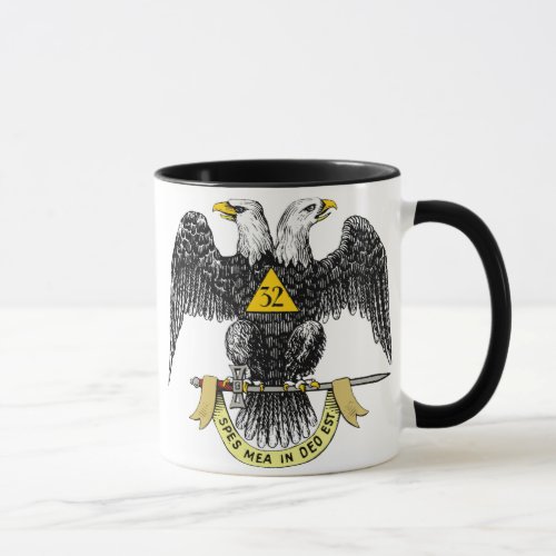 32nd Degree Scottish Rite Black Eagle Mug