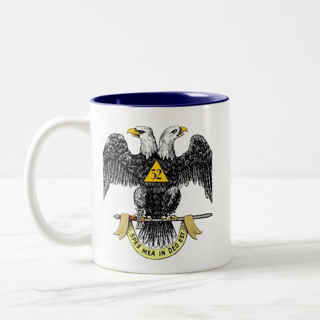 32nd Degree Scottish Rite Black Eagle Mug (Left)