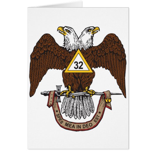 32nd Degree Scottish Rite Brown Eagle Cards (Front)