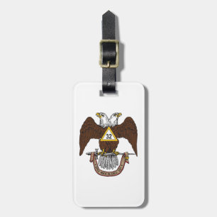 32nd Degree Scottish Rite Brown Eagle Luggage Tag