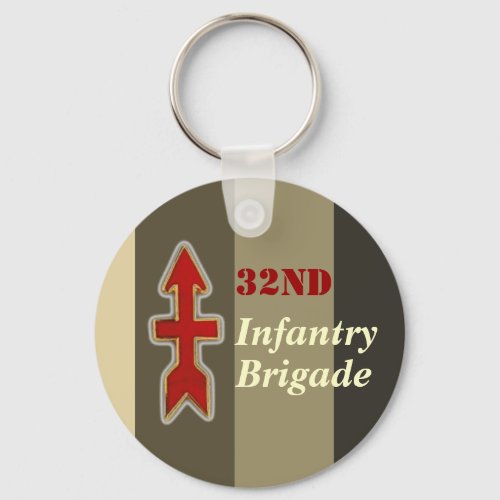 32nd Infantry Brigade Military Keychain