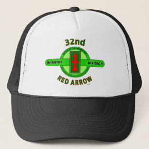 32ND INFANTRY DIVISION "RED ARROW" TRUCKER HAT