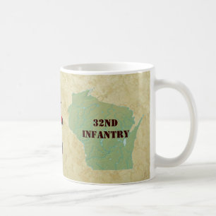 32nd Infantry Wisconsin Red Arrow Brigade Military Coffee Mug