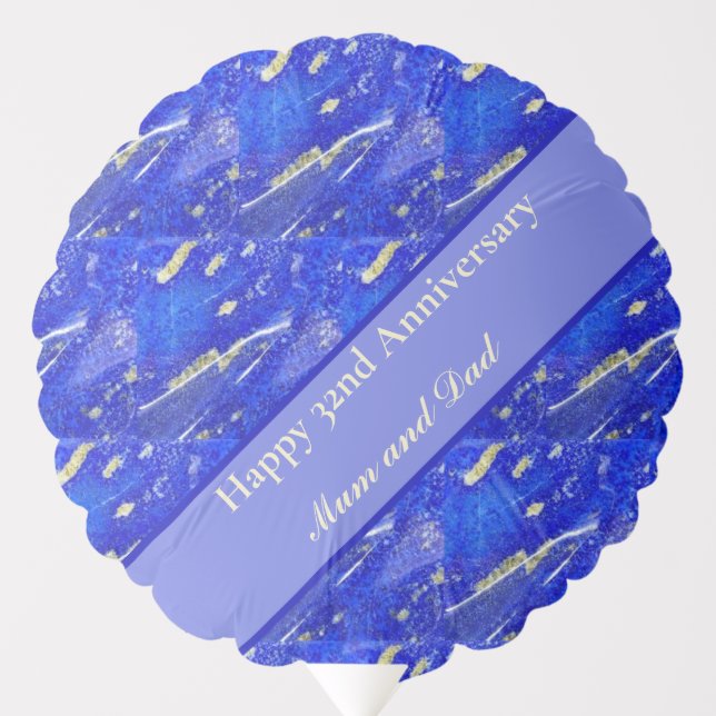 32nd Wedding Anniversary editable    Balloon (Front)