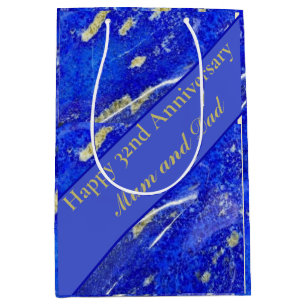 32nd Wedding Anniversary editable Medium Gift Bag