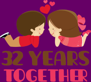 32 Year Anniversary Gifts On Zazzle 32nd Wedding Anniversary Gift For Her Ceramic Ornament