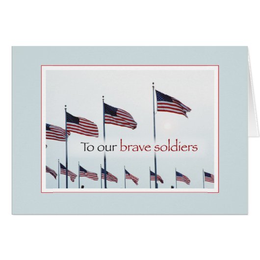 3304 Brave Soldiers Flags (Front Horizontal)