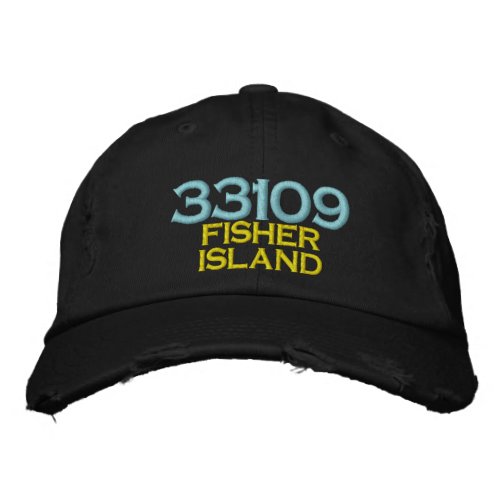33109 FISHER ISLAND MIAMI BEACH FLORIDA HAT