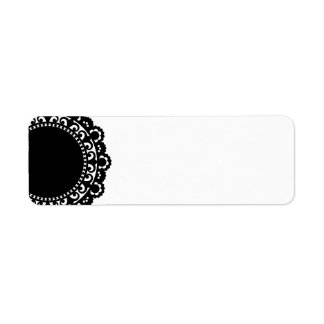 3332__doily-shape-1 BLACK WHITE CIRCLE SHAPES DOIL Label