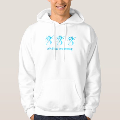 333 ANGEL NUMBER Synchronicity Blue _ Hoodie