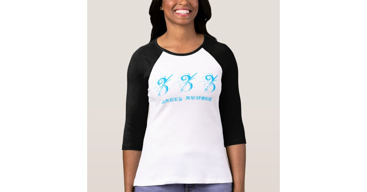 333 (ANGEL NUMBER) Synchronicity, Blue - T-Shirt | Zazzle.com