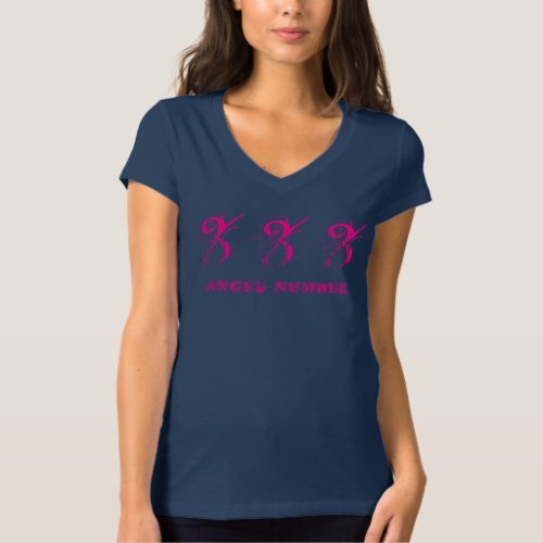 333 ANGEL NUMBER Synchronicity Pink _ T_Shirt