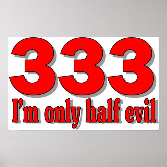 333 poster (Front)