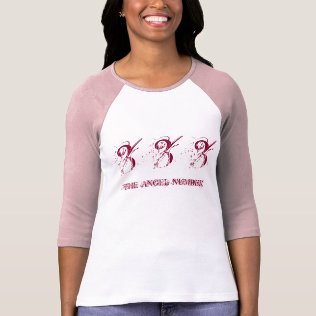 333 - THE ANGEL NUMBER, Women's Ringer T-Shirt (Front)