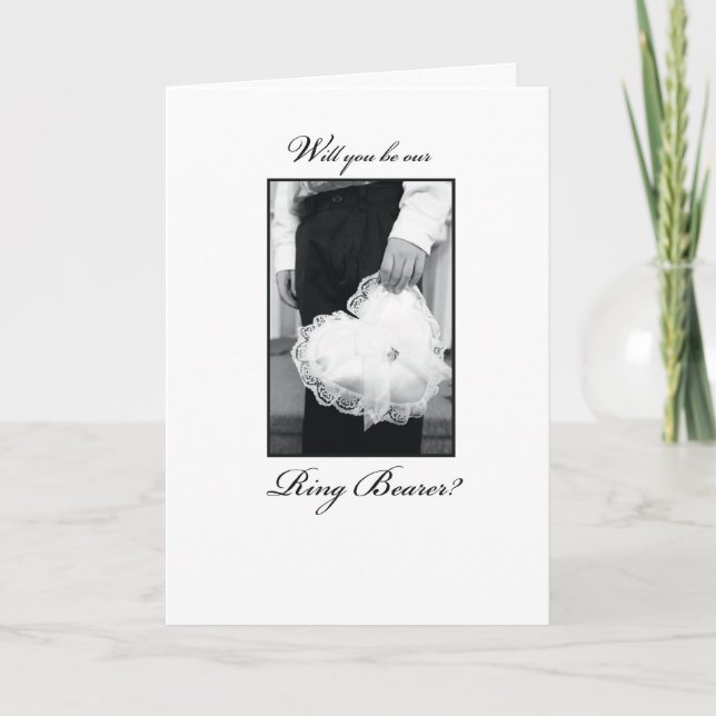 333 Will You Be Ring Bearer? Invitation (Front)