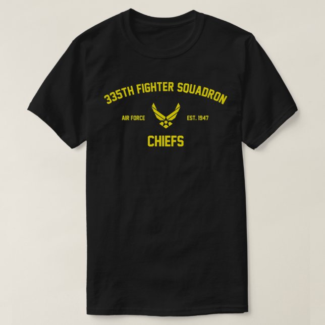 335th Fighter Squadron Chiefs  T-Shirt (Design Front)