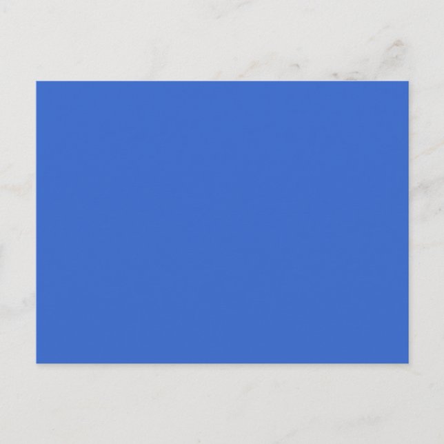 3366CC Solid Blue Background Color Template Postcard (Front)