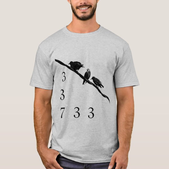 337 birds on a wire T-Shirt (Front)