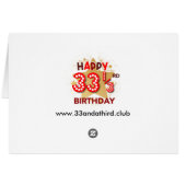 33 1/3 tea party cards (Back Horizontal)