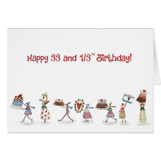33 1/3 tea party cards