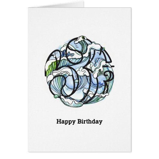 33 1/3 watercolour waves cards (Front)