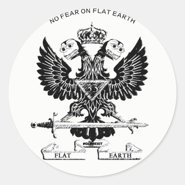 33 DEGREE Double Headed Fepe Sticker (Front)