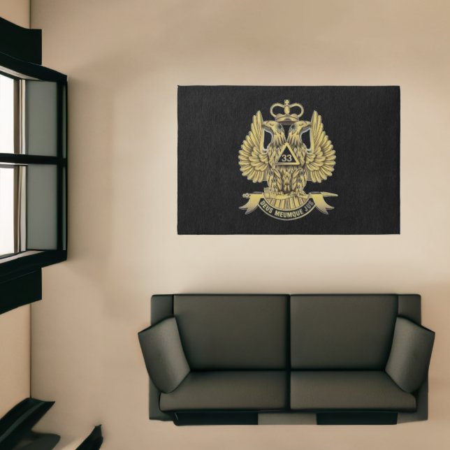 33 Degree Freemason Rug (Insitu (Indoor 1))