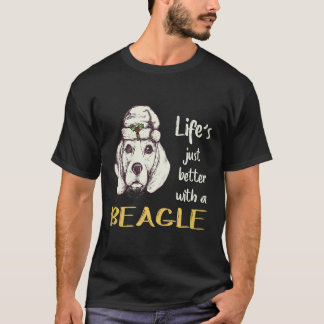 33 Life Just Better With A Beagle T-Shirt