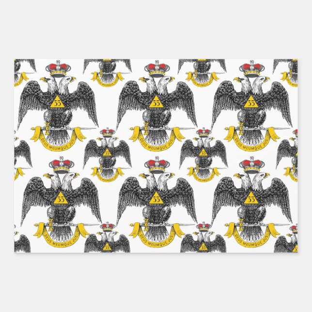 33° Northern Scottish Rite Wrapping Paper Sheets (Front 2)