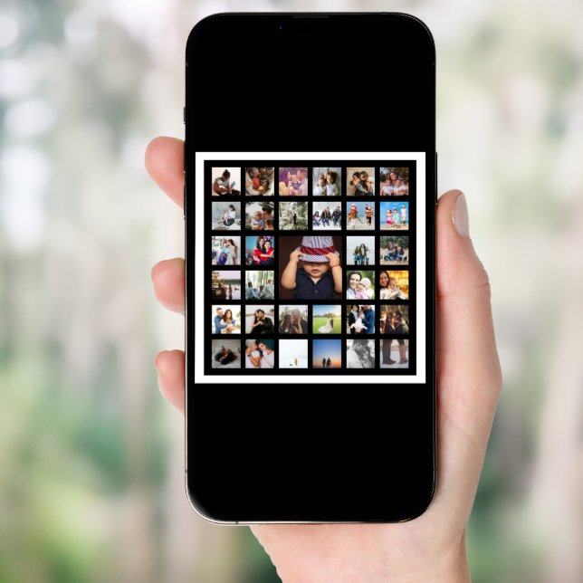 33 Photo Template Personalized Custom Made Collage Poster (Front Digital)