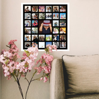 33 Photo Template Personalized Custom Made Collage Poster