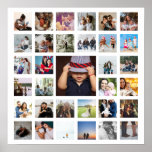 33 Photo Template Personalized Custom Made Collage Poster