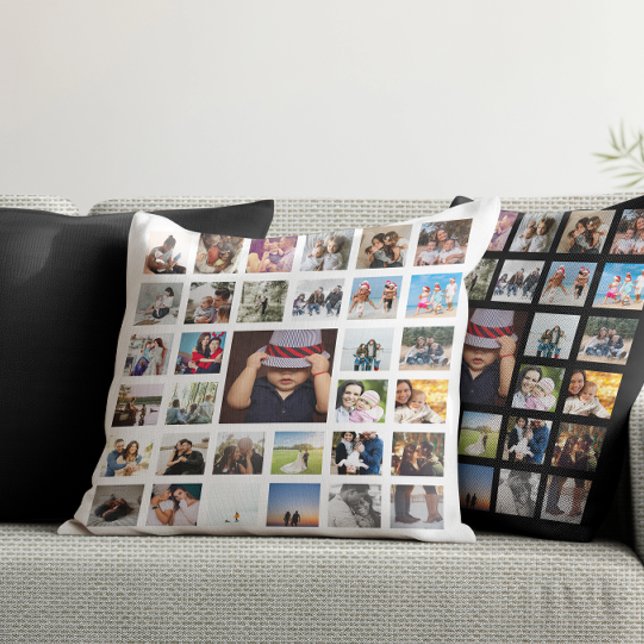 33 Photo Template Personalized Custom Made Collage Throw Pillow (33 Photo Template Personalized Custom Made Collage Throw Pillow by Ricaso. Photo gift ideas)