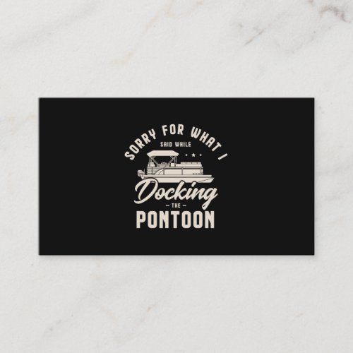 33Pontoon boat Gifts for a Boat Fan Business Card